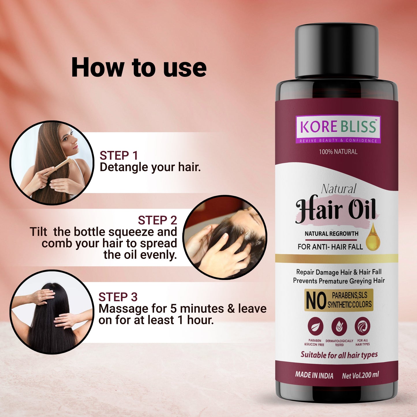 Kore Bliss Hair Renewal Kit - 500ml