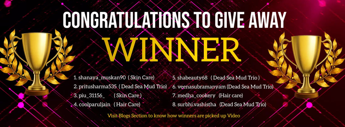 Kore Bliss Give Away Winners