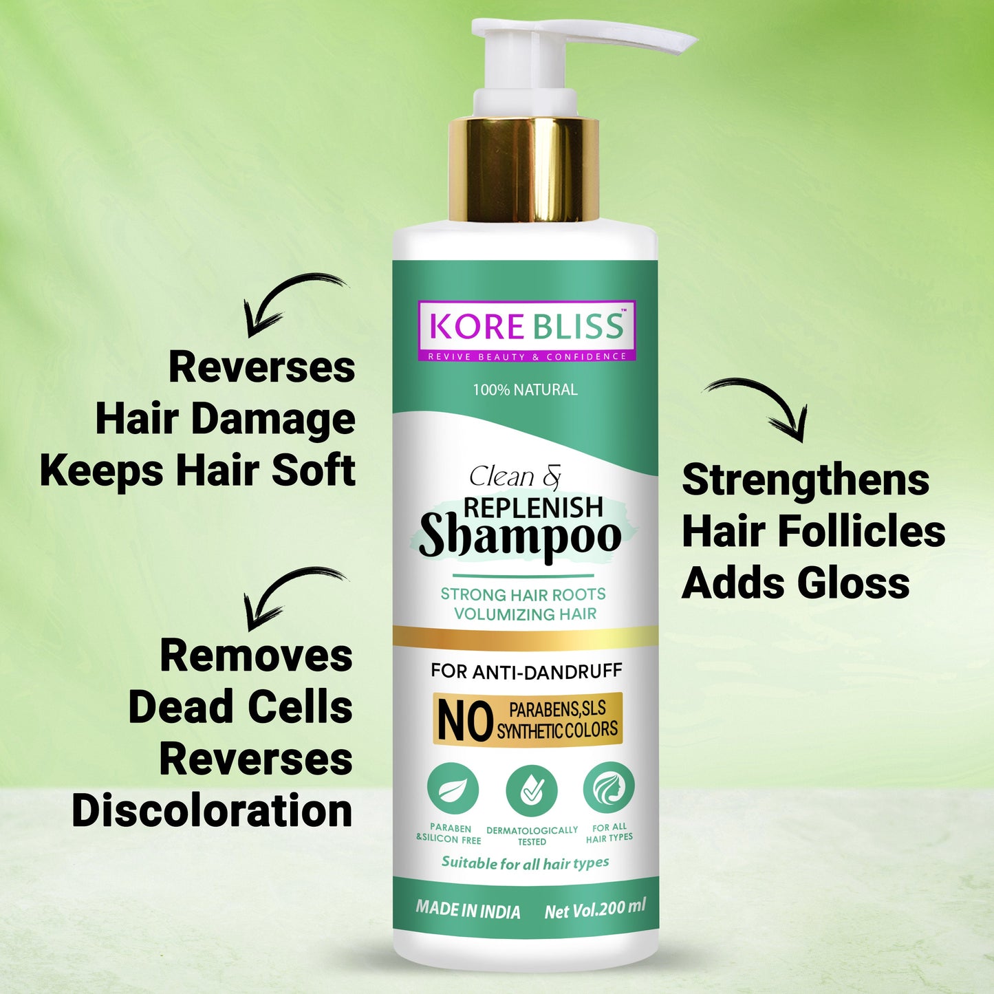 Kore Bliss Anti Dandruff Shampoo - 200ml