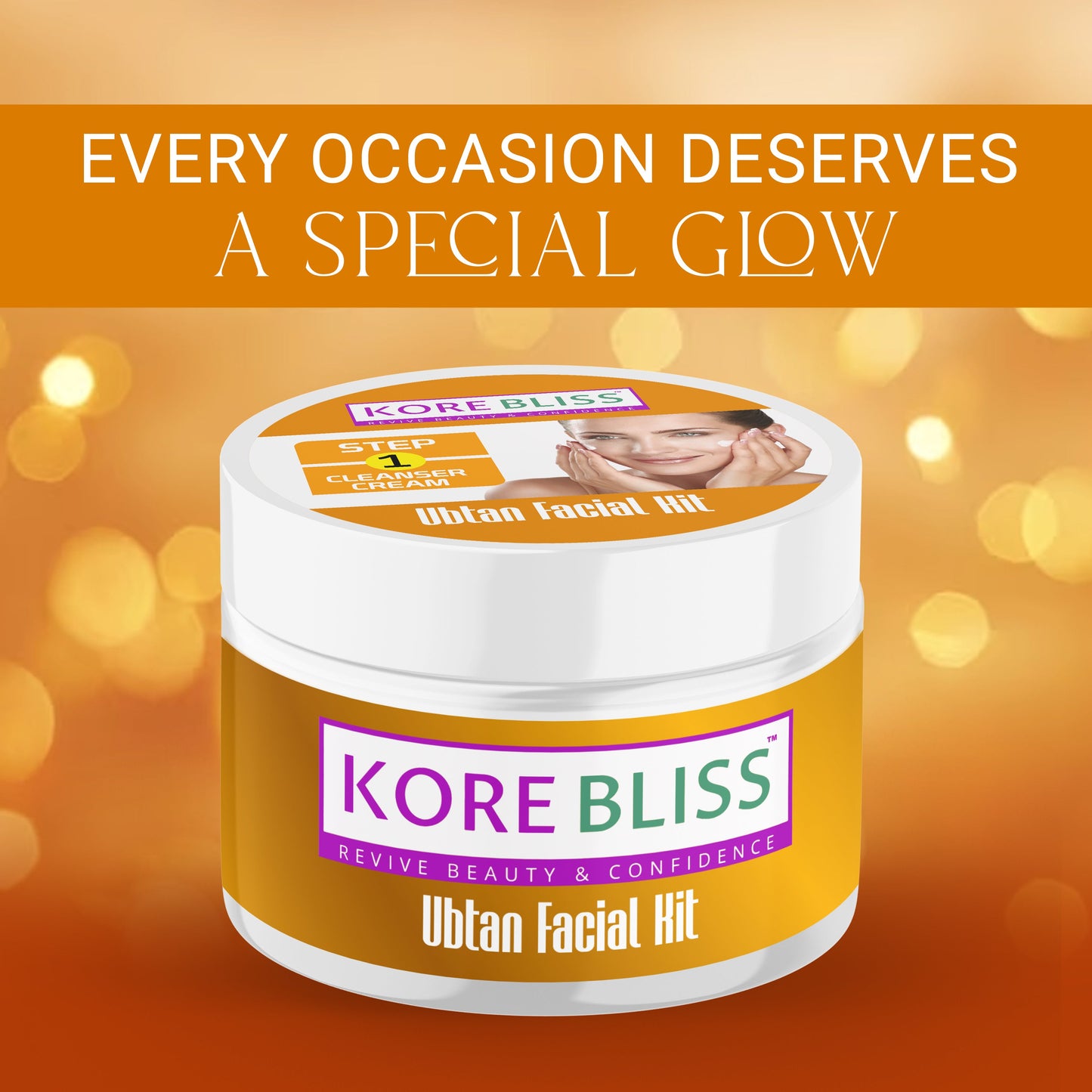 Kore Bliss Ubtan Facial Kit - Step into Radiance - 125g