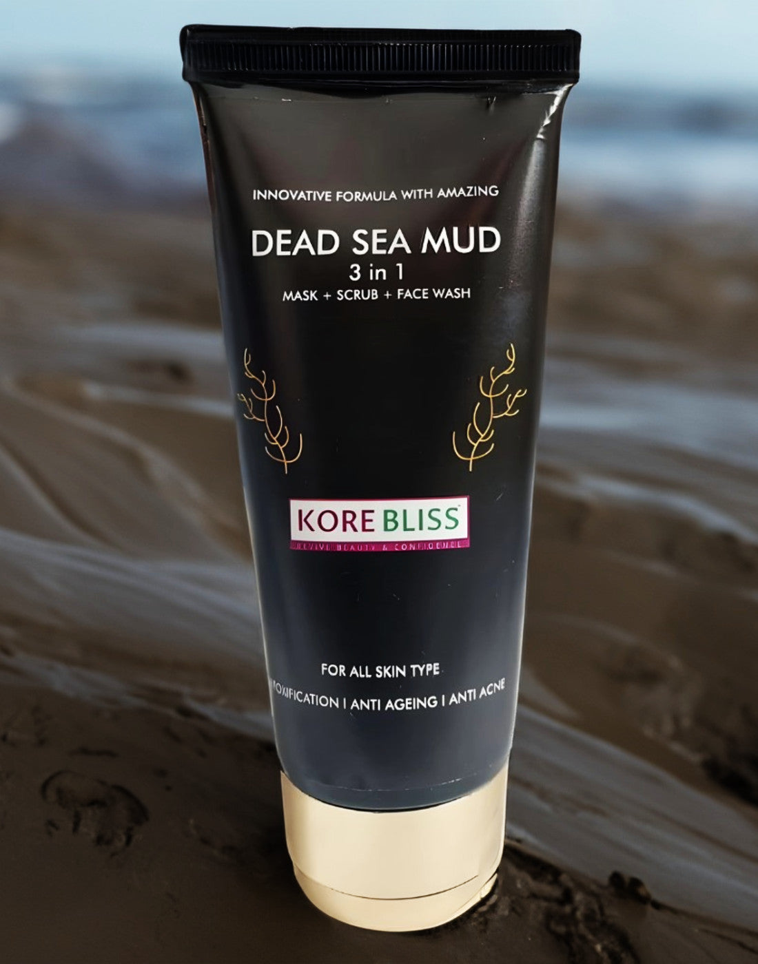 Kore Bliss Dead Sea Mud Trio Face Wash, Scrub and Mask - 100g