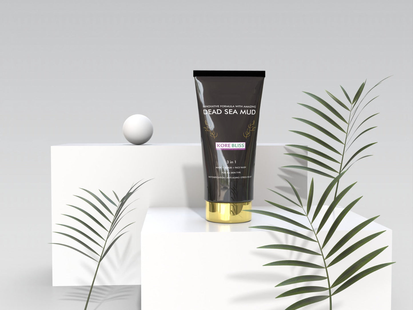 Kore Bliss Dead Sea Mud Trio Face Wash, Scrub and Mask - 100g
